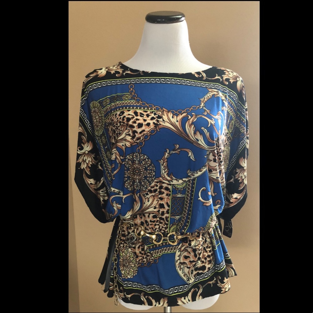 🆕 MON AMIE Square Handkerchief Blouse